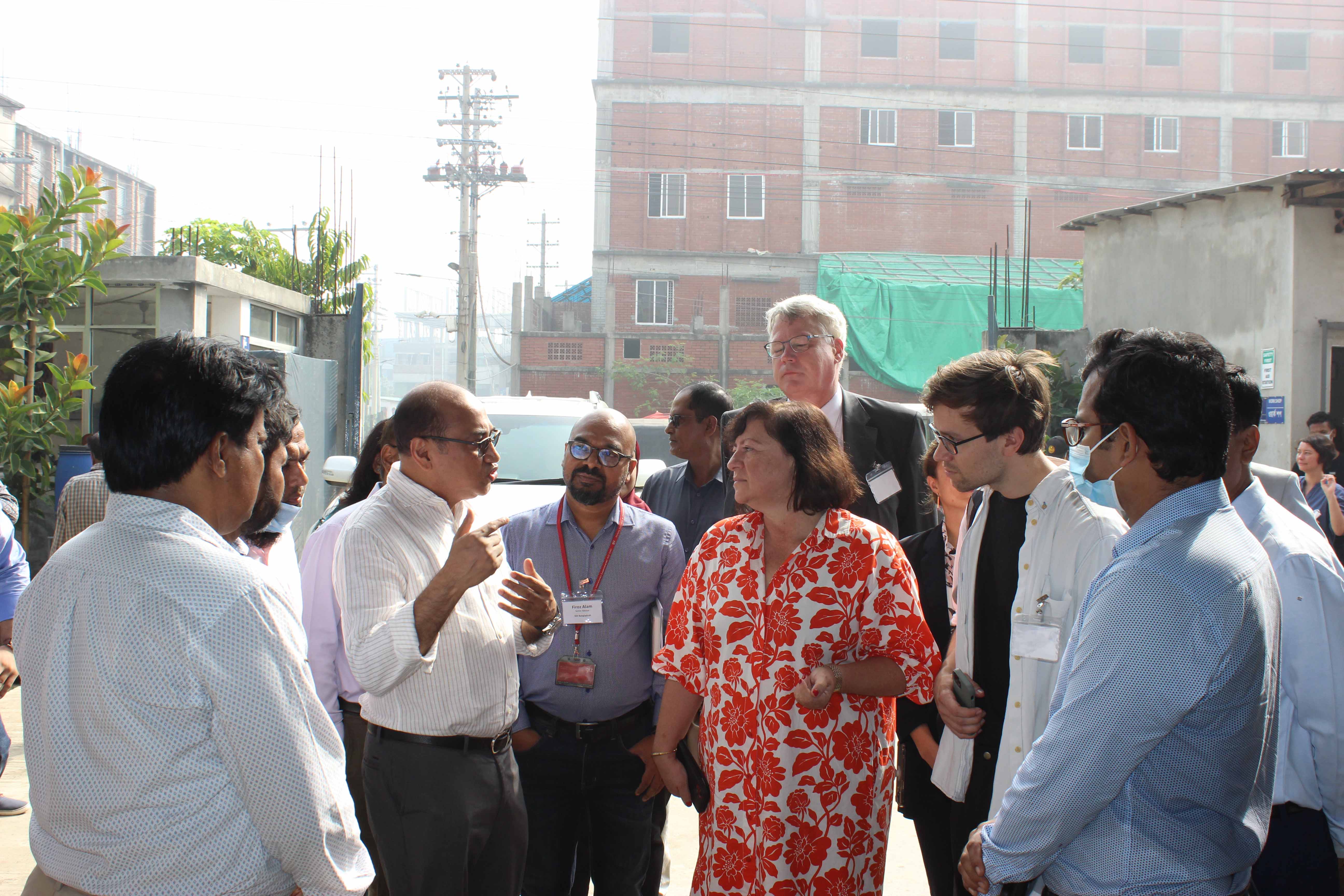 German Delegation team visited Tannery Industrial Estate Dhaka photo